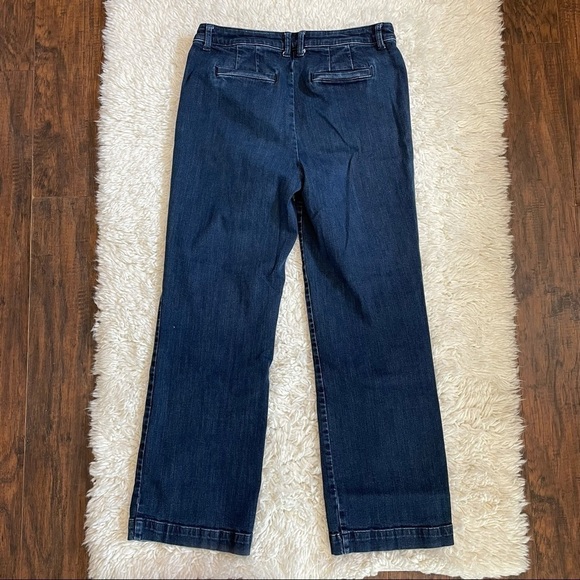 Talbots Jeans Women's 10 Mid Rise Straight Leg Blue Fade Stretch Denim - Picture 8 of 8